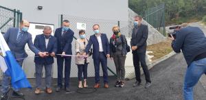 Minister za okolje in prostor mag. Andrej Vizjak slavnostno prerezal trak pri vodohranu Rigelj